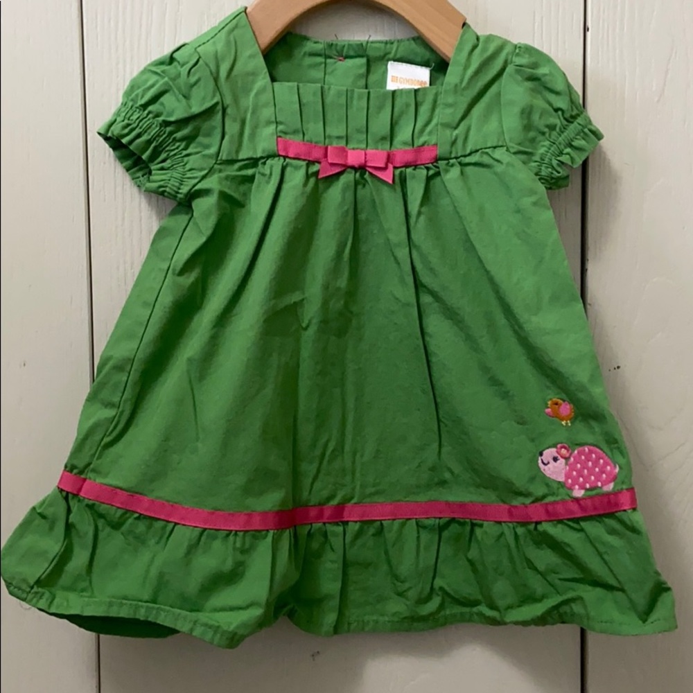 Gymboree Turtle & Friends Green Dress